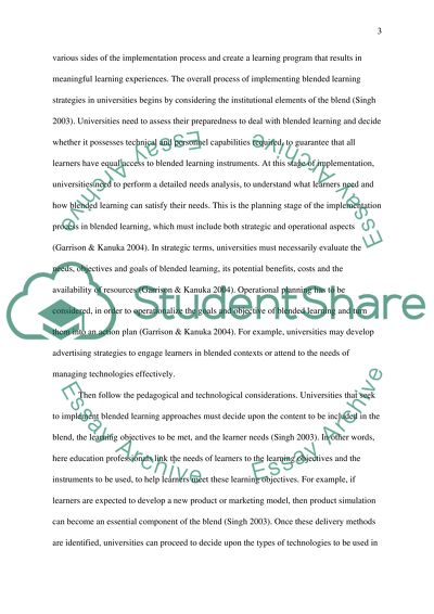 Advantages and Implementation of the Concept of Blended Learning