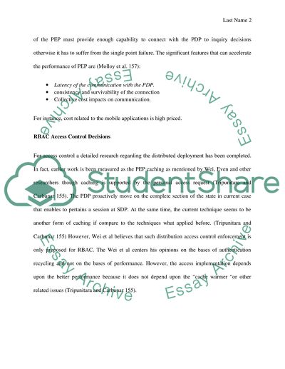 The Policy Enforcement Point, Secondary and Approximate Authorization Model