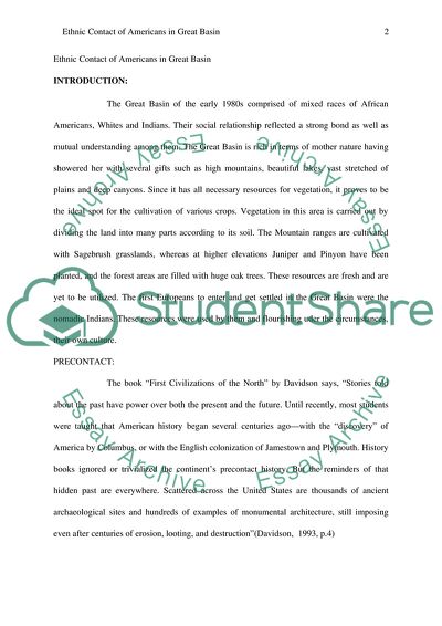 Mixed Races in the Great Basin