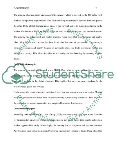 Strengths and Weaknesses of Service Industry in the United Arab Emirates