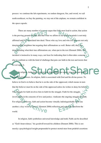 Explanation of What is Faith