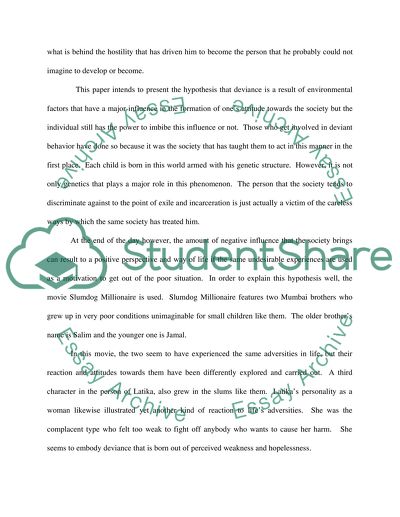 Sociology of Deviance