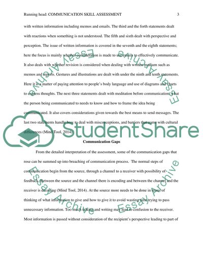 Communication Skill Assessment
