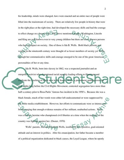 The Anti-Lynching Crusade of Ida B. Wells