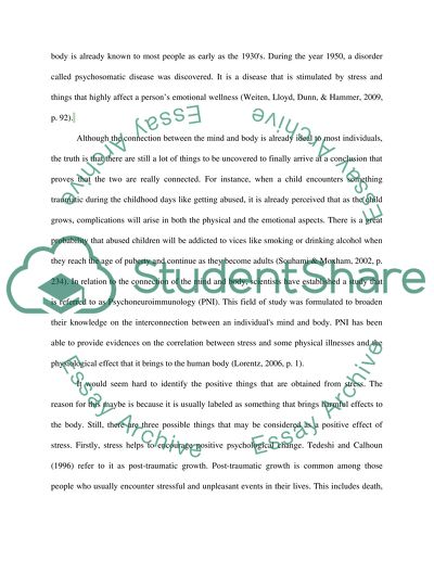Relation between Physical Illness and Stress