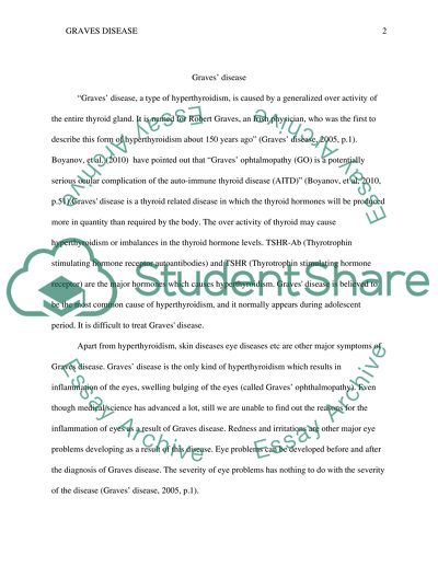 Unpleasant Manifestations of Graves Disease