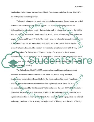 Kinzer: All the Shahs Men