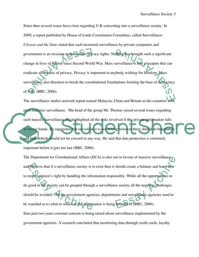 Critical Evaluation of whether Britain Constitutes a Total Surveillance Society