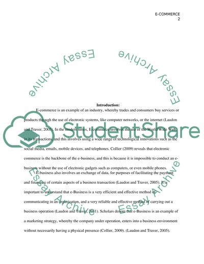 Marketing and e-commerce