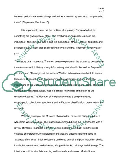 The Necessity of the Existence of Art in the Life of a Human Being