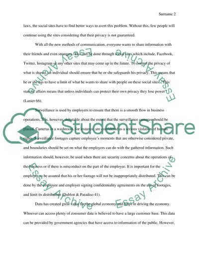 The future of privacy