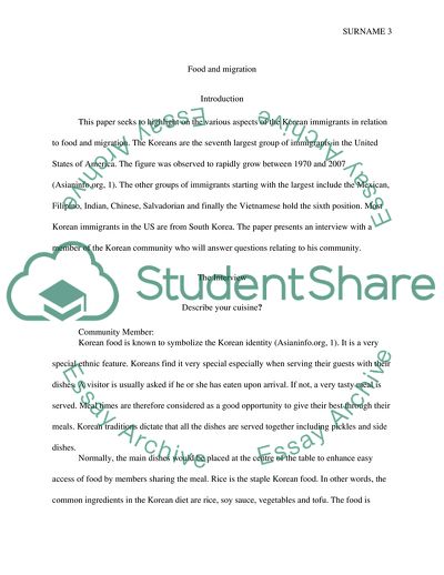 Korean Food and the Influence of Westernization