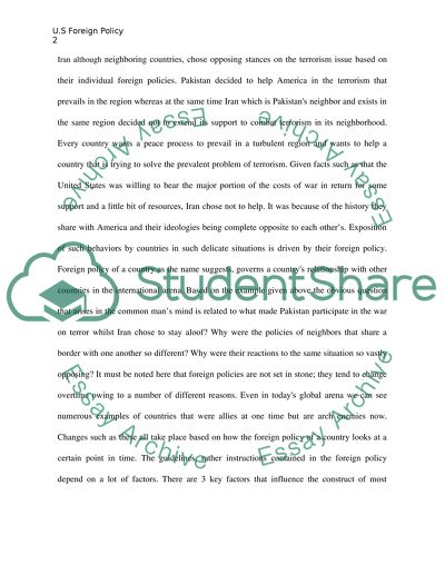 Examine United States Foreign Policy SInce WWII