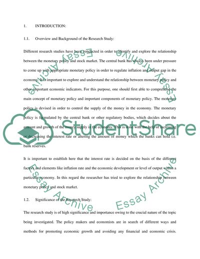 Monetary Policy and the Stock Market: Empirical Evidence from the UK