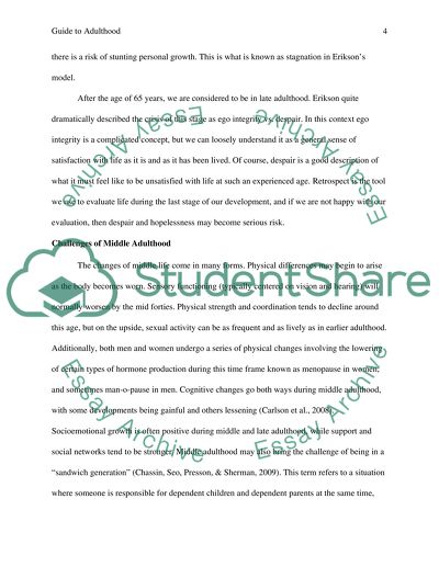 A guide to middle and late adulthood