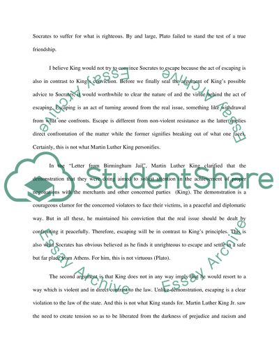 Arguments of Martin Luther King