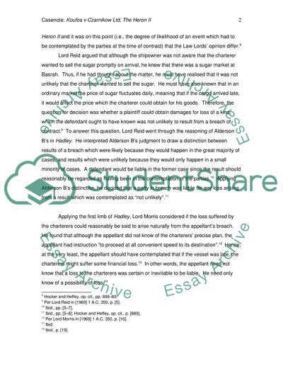 Law of Contract (case study)