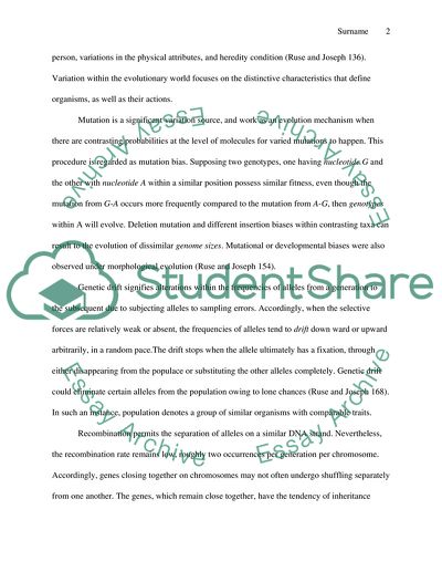 Four Forces of Evolution