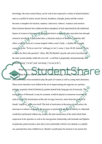 Hamlet thesis statements on madness image