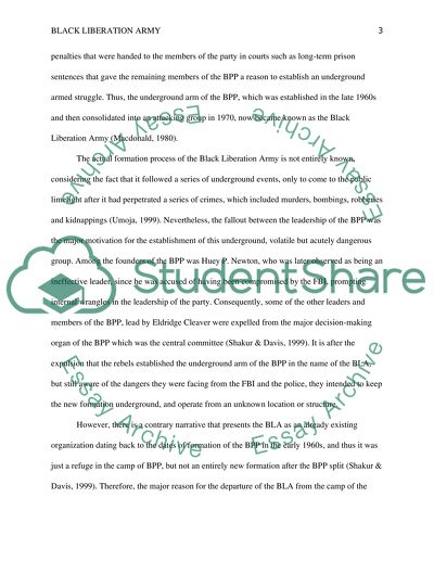 The Black Liberation Army