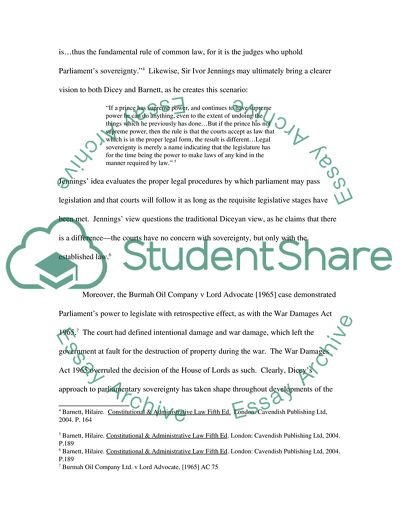 The Significance of Public Law: R. Jackson versus Attorney General