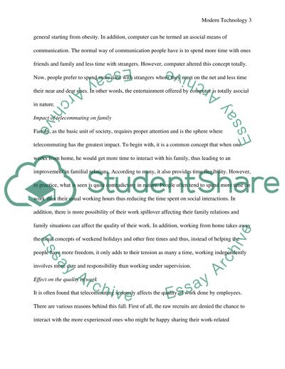 Over Dependence on Technology: Socio-Ethical Issues