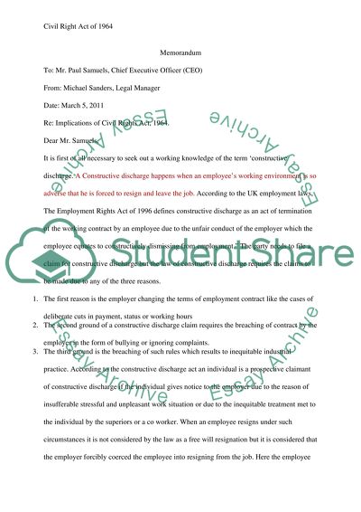 Civil Right Act of 1964