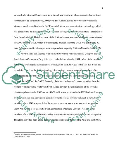 The African National Congress and the South African Communist Party