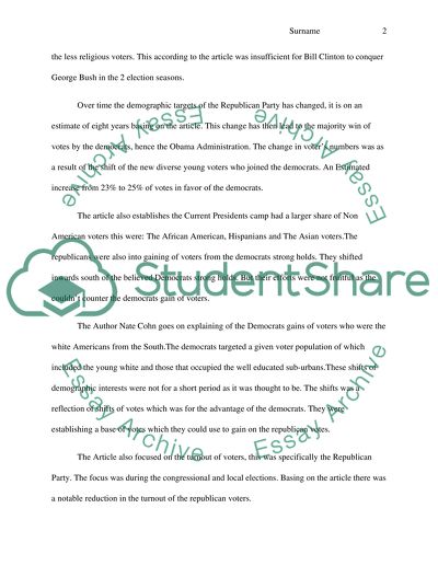 Americas Evolving Electorate by Nate Cohn