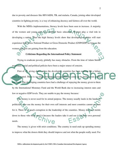 Canadian International Policies