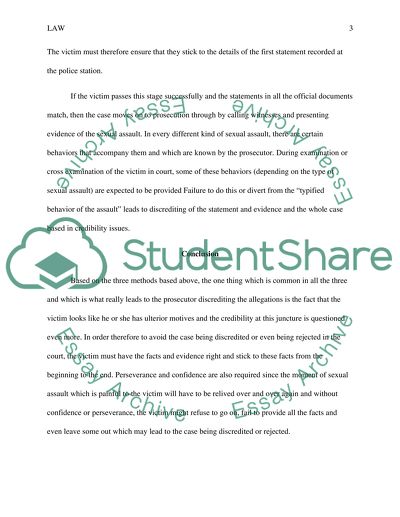 The Methods to Reject Sexual Assault Cases