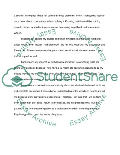 To be accepted at the university