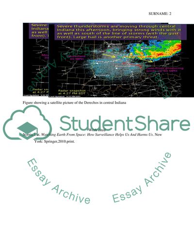 How are derechos detected by weather satellites