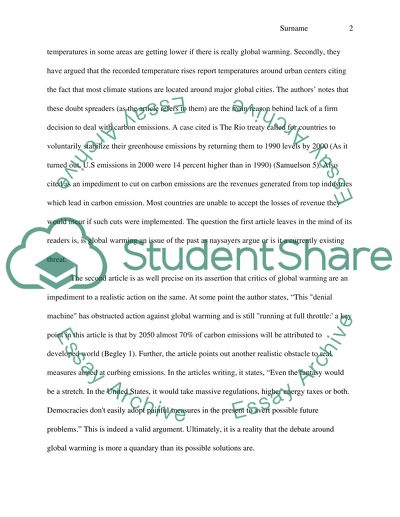 Global Warming: A Hoax or not