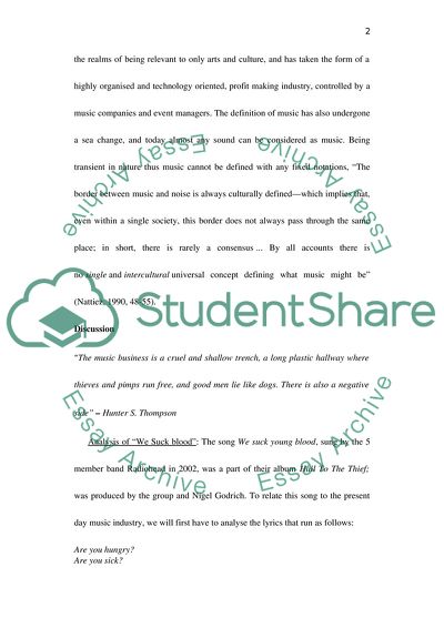 Music as a Part of Human Civilisation