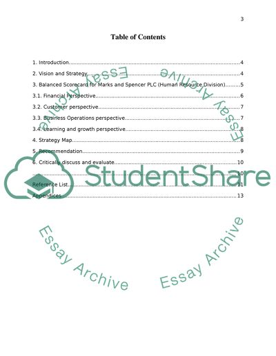 Human Resource Department of Marks and Spencer