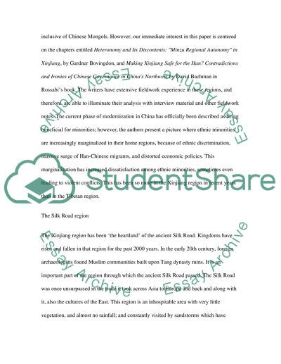 China Governance of Multi-Ethnic Frontiers