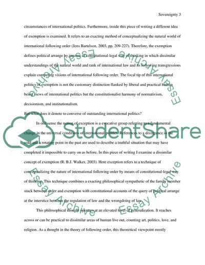 International Politics Sovereignty