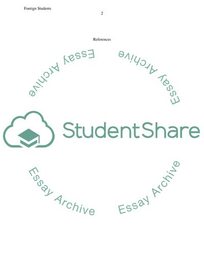 Foreign Students in the US Labor Market