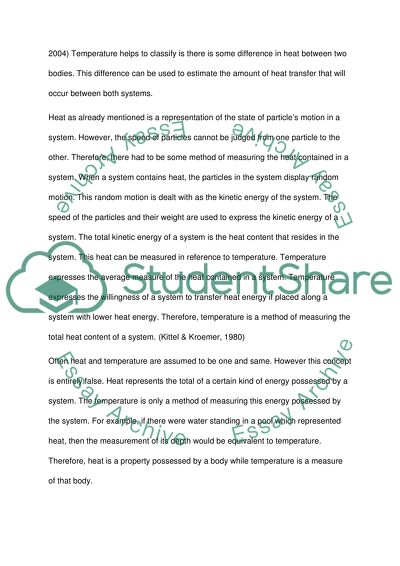 Heat and temperature