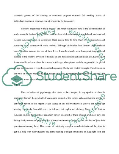 Bullying become normal in US