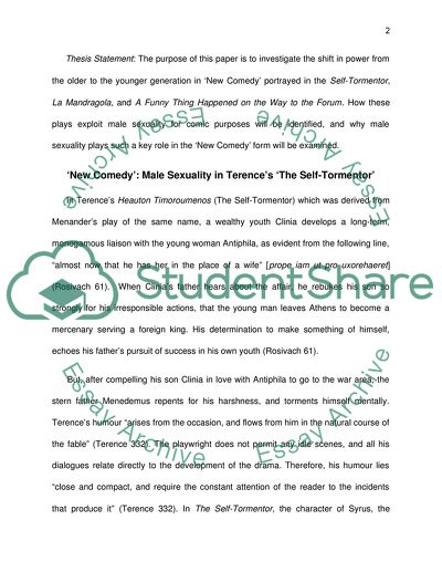 Comic spirit- new comedy