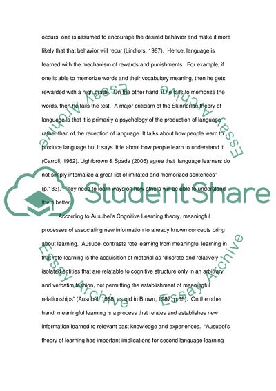 How to Learn a Language Apart from Rote Memorization