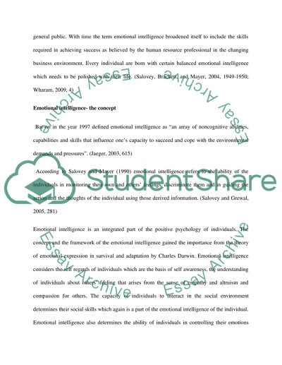 Emotional Intelligence