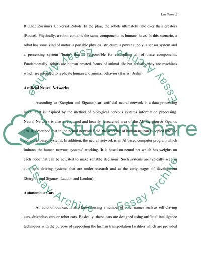 Artificial Intelligence Techniques Used In Autonomous Cars