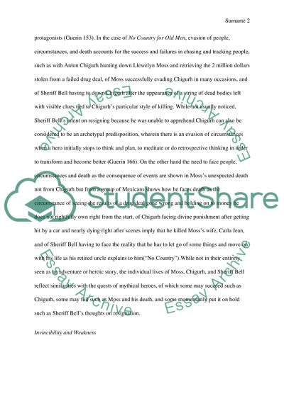 Research Paper on the film No Country For Old Men