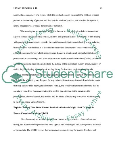 How The Universal Declaration of Human Rights is Relevant to Human Services Professionals