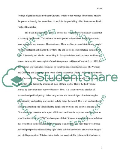 The Biography of Nikki Giovanni