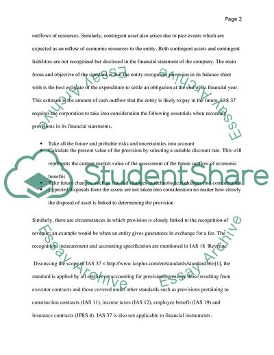 Overview of the Relevant International Accounting Standard