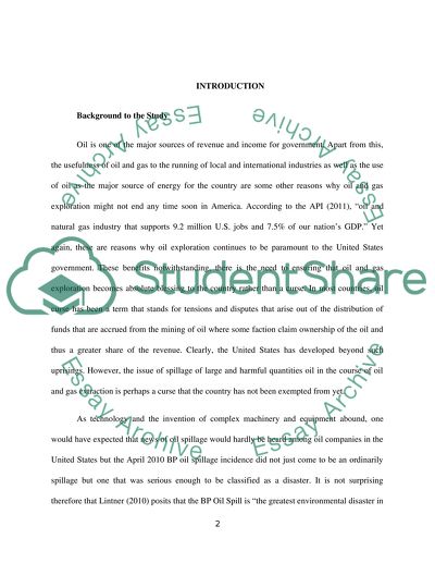 BP Deepwater Horizon Platform Disaster